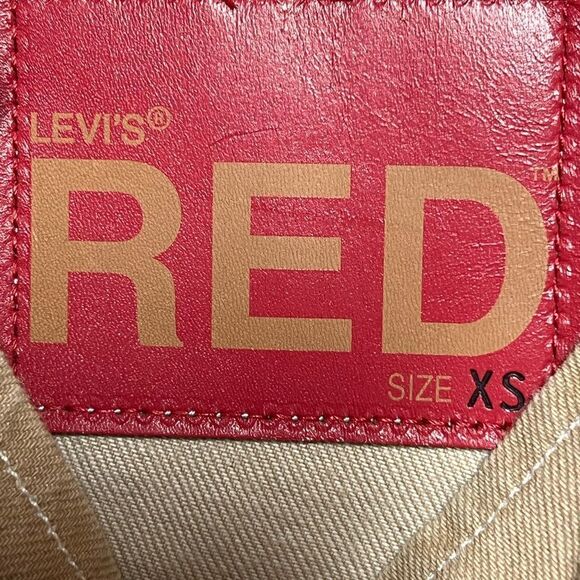 RARE Levi's(R) RED Utility Overalls WANDERING TIME Womens Sz XS - Picture 9 of 9